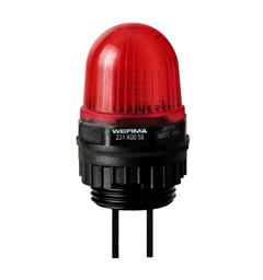 LED Economy Beacon 231  24vDC 1:RED Permanent IP65 iø22 Panel Mounting